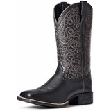 Ariat Women's Black Deertan Round Up Remuda Cowgirl Boots