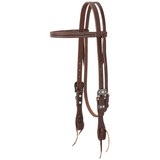Weaver Working Tack Chevron Designer Hardware Straight Browband Headstall