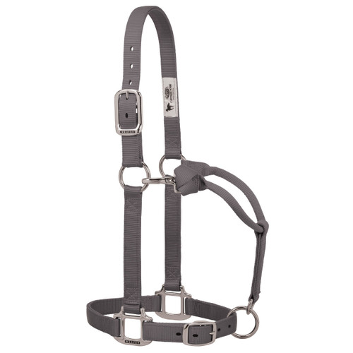Weaver Original Adjustable Nylon Halter with Chrome Plated Hardware Weaver Original Adjustable Nylon Halter with Chrome Plated Hardware