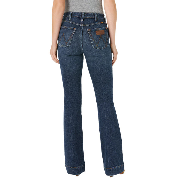 Wrangler Women's Retro Green Jeans: High Rise Trouser - Sara - Millbrook  Tack