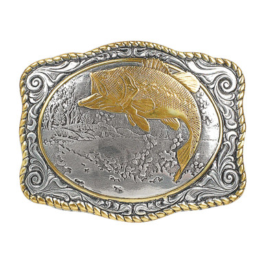 Crumrine Bass Fish Belt Buckle