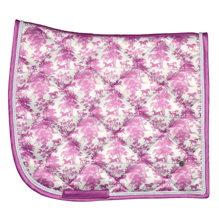 Dapplebay Equestrian Toile Dressur Schabracke - Rose/Weiß - Größe: Full - Bild 1 von 4