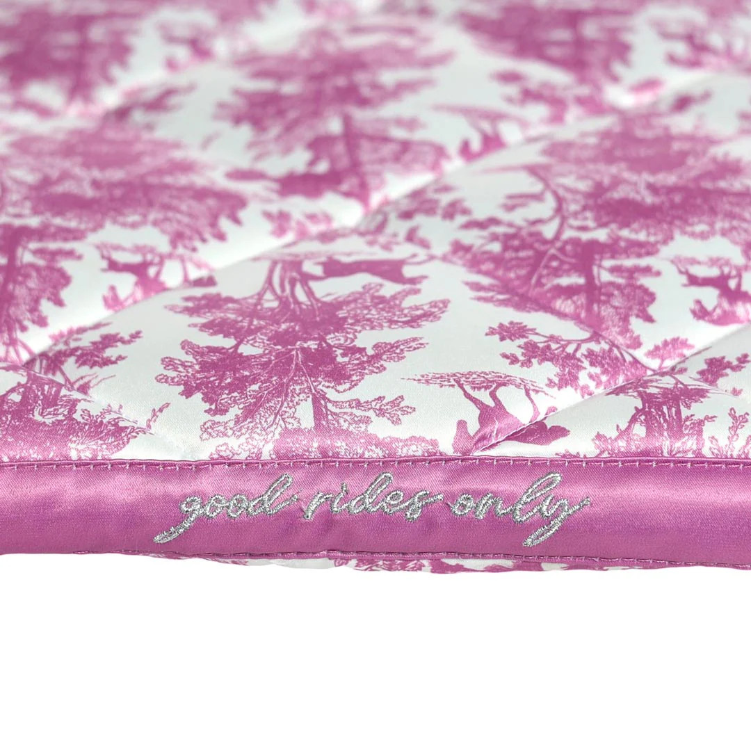 Dapplebay Equestrian Toile Dressur Schabracke - Rose/Weiß - Größe: Full - Bild 3 von 4
