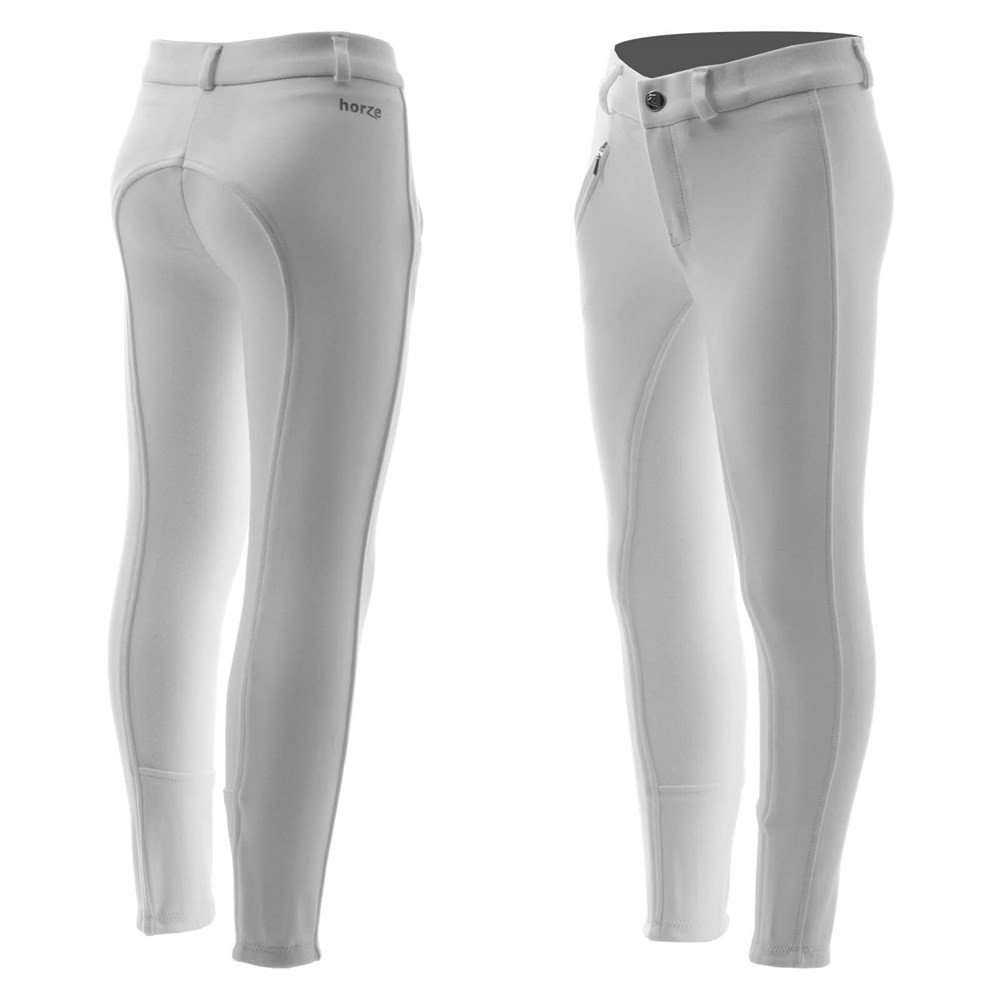 Horze Kids' Active Silicone Full Seat Breeches - Bild 2 von 2