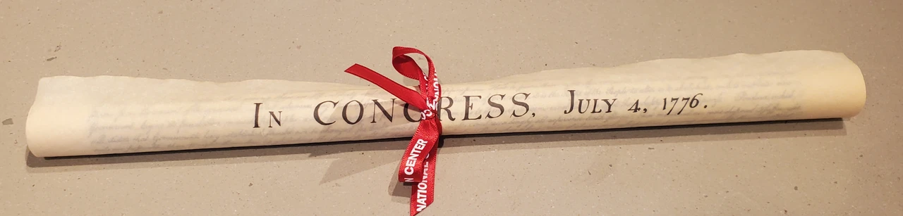 Declaration of Independence Poster w/ Ribbon (small, rolled)