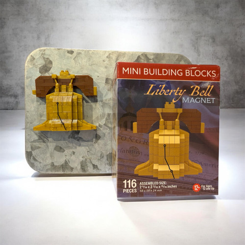 Mini Building Blocks Liberty Bell Magnet