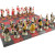 Revolutionary War Chess Set - Faux Marble Leatherette Board