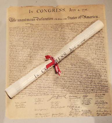Declaration of Independence Poster w/ Ribbon (small, rolled)