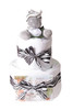 2 Tier Safari Zebra Milestones Nappy cake