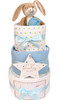 3 Tier Welcome Little Baby Boy Nappy Cake (Gmily Hare)