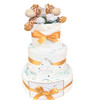 3 Tier Twin Baby Nappy Cake Twinkle Little Star Giraffe