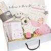 New born Baby Gift Box Set Little Milestones Girl (Organic Bunny)