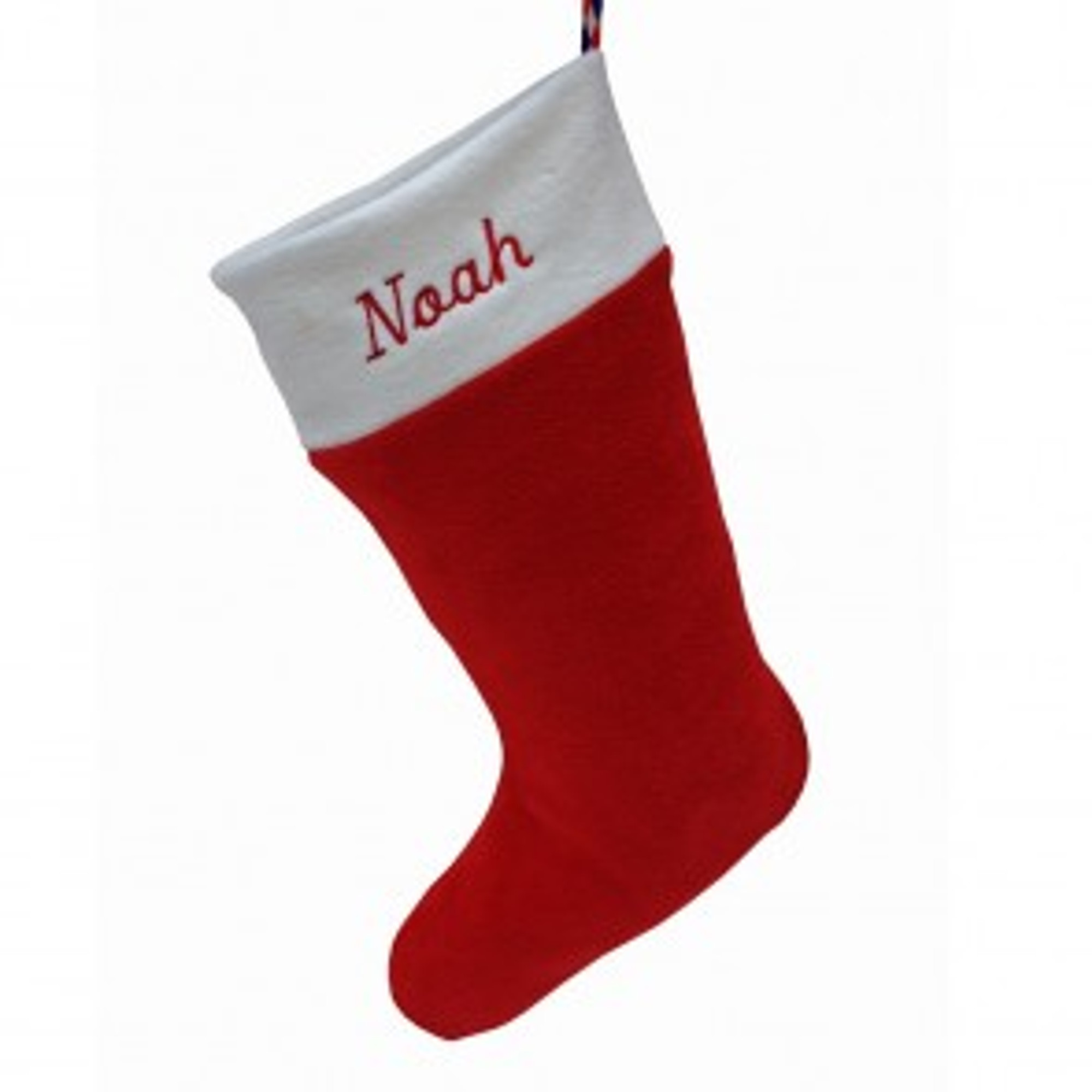 Personalised Christmas Stocking in Red