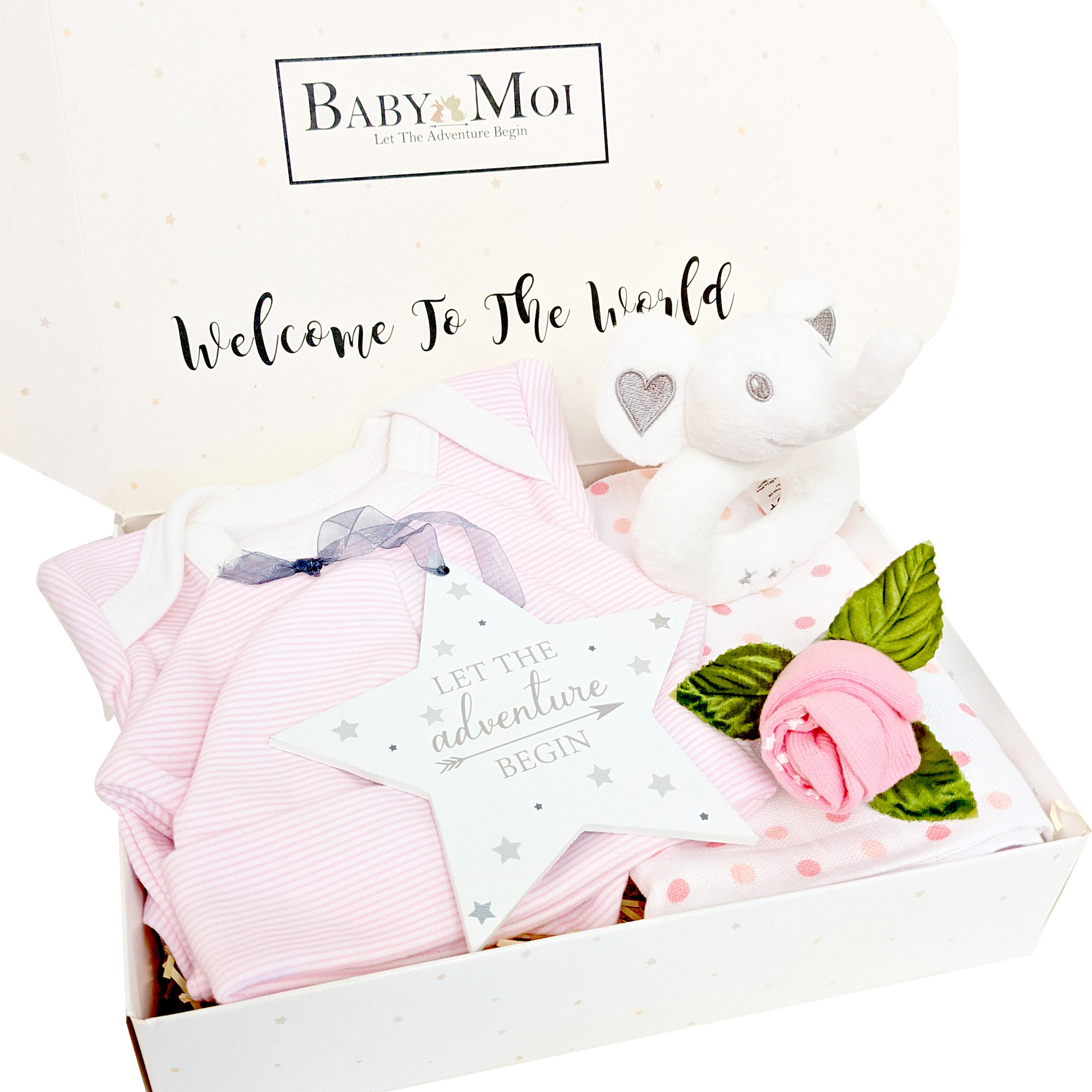 Welcome Little One Girl Gift Box (Elephant)