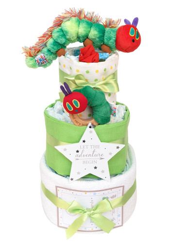 3 Tier  Hungry Caterpillar Nappy Cake