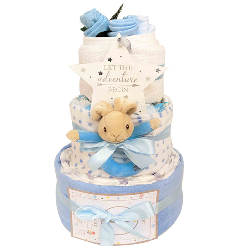 3 Tier Nappy Cake Baby Boy Gift Peter Rabbit