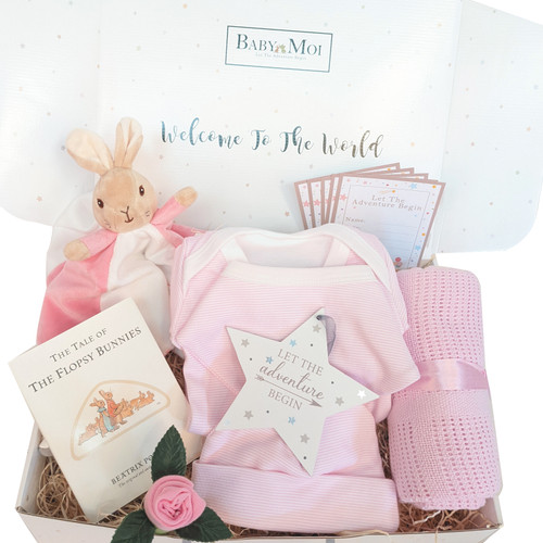 Flopsy Bunny  Comforter Baby Girl Gift Hamper