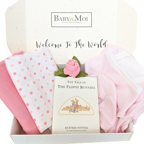 It's  A Girl Baby Gift Set  Tales Of the Flopsy Bunnies