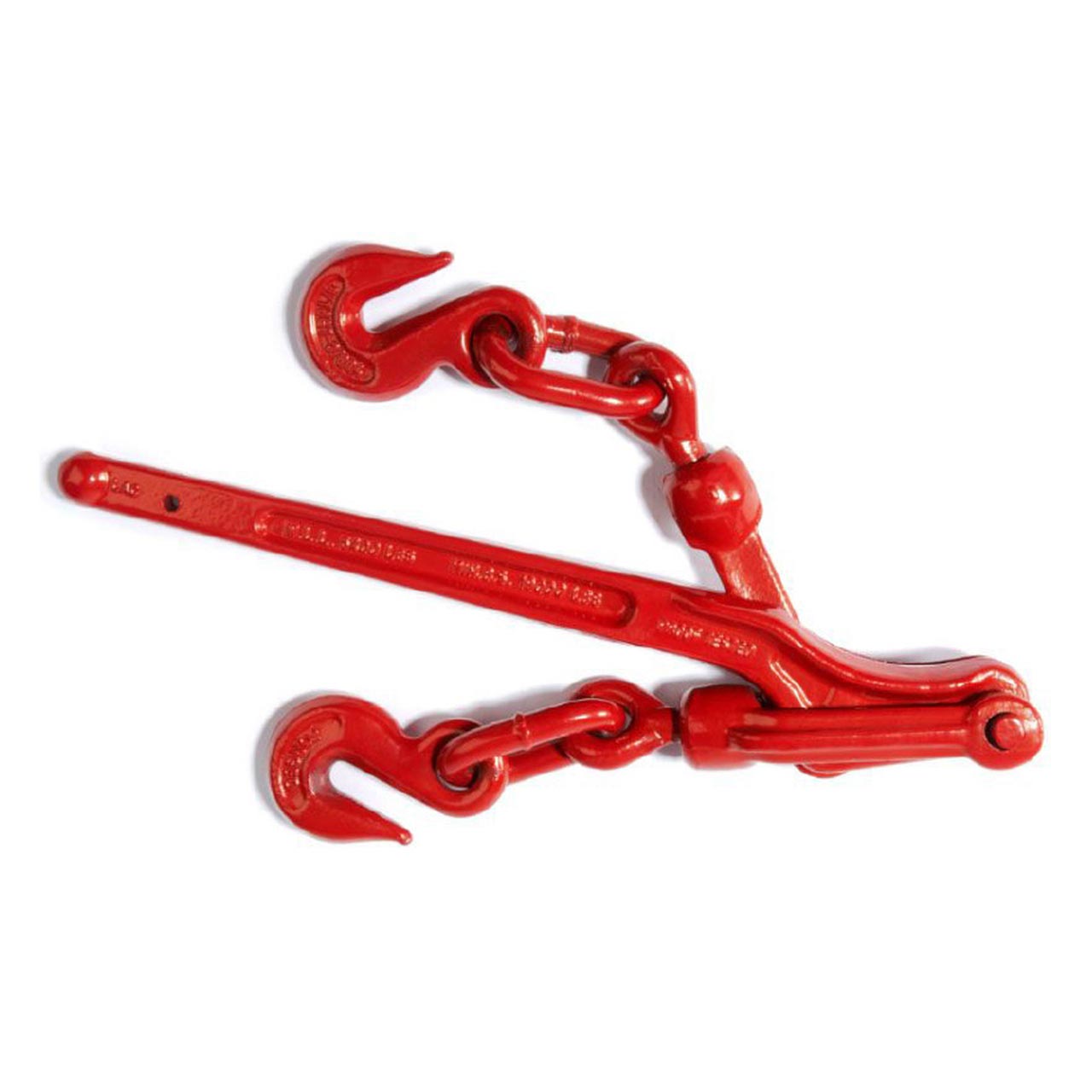 Closed Secure-A-Load 10mm Red Lever Loadbinder Dog complete with two Grab Hooks