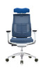 Powerfit White Frame Mesh W/Headrest chair by Eurotech