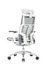 Powerfit White Frame Fabric Seat W/Headrest chair by Eurotech