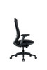 Elevate Black Frame Fabric Seat/Mesh chair by Eurotech