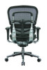 Ergo Mid Back Leather Seat Mesh Back chair by Eurotech