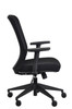 Gene Chair Black Fabric Seat/ Mesh Back by Eurotech