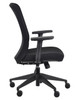Gene Chair Black Fabric Seat/ Fabric Back by Eurotech