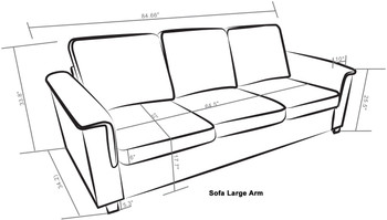 Kinnect Lexington Sofa Sand