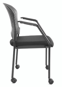 Breeze Black Frame with Casters chair by Eurotech