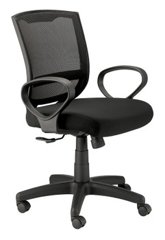 Maze Loop Arm Mesh Back Fabric Seat chair by Eurotech