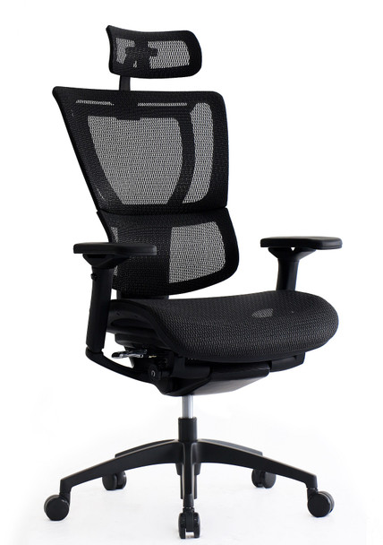 i00 Mesh Seat/Mesh Back Headrest chair by Eurotech