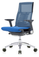 Powerfit Black Frame Fabric Seat chair by Eurotech