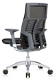 Powerfit Black Frame Fabric Seat chair by Eurotech