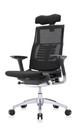 Powerfit Black Frame Mesh W/Headrest chair by Eurotech