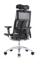 Powerfit Black Frame Mesh W/Headrest chair by Eurotech