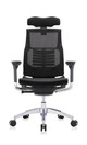 Powerfit Black Frame Mesh W/Headrest chair by Eurotech