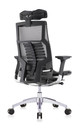 Powerfit Black Frame Mesh W/Headrest chair by Eurotech