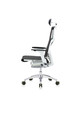 Powerfit White Frame Mesh W/Headrest chair by Eurotech