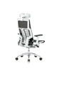 Powerfit White Frame Mesh W/Headrest chair by Eurotech