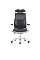 Powerfit White Frame Mesh W/Headrest chair by Eurotech