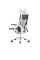 Powerfit White Frame Mesh W/Headrest chair by Eurotech
