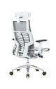 Powerfit White Frame Mesh W/Headrest chair by Eurotech