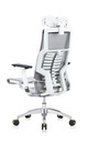 Powerfit White Frame Mesh W/Headrest chair by Eurotech