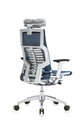 Powerfit White Frame Mesh W/Headrest chair by Eurotech