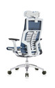 Powerfit White Frame Mesh W/Headrest chair by Eurotech