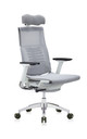 Powerfit White Frame Mesh W/Headrest chair by Eurotech