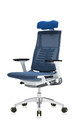 Powerfit White Frame Mesh W/Headrest chair by Eurotech