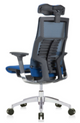 Powerfit Black Frame Fabric Seat W/Headrest chair by Eurotech
